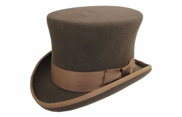 Prince Phillip Top Hat in Pecan #NHT36-15