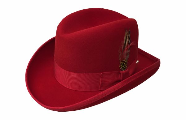 Deluxe Homburg in Scarlet Red #NHT25-55