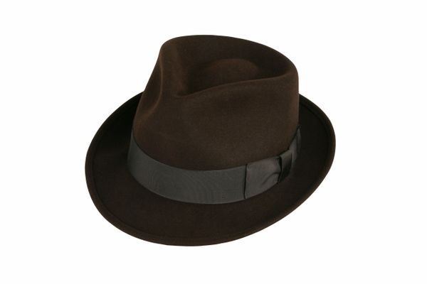 Deluxe Pinchfront Fedora Hat in Fall Brown #NHT26-99