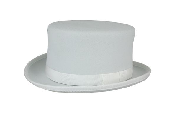 Victorian Caroler Tall Top Hat in Heather Grey #NHT18-02