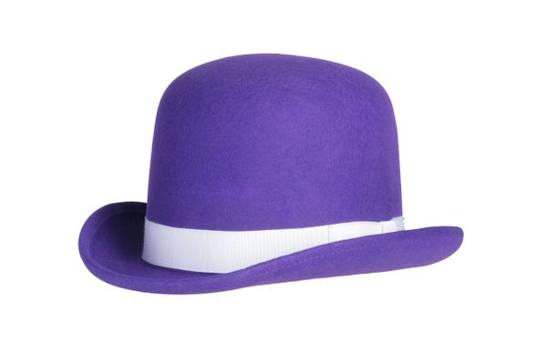 Tall Derby Bowler Hat in Purple #NHT09-05