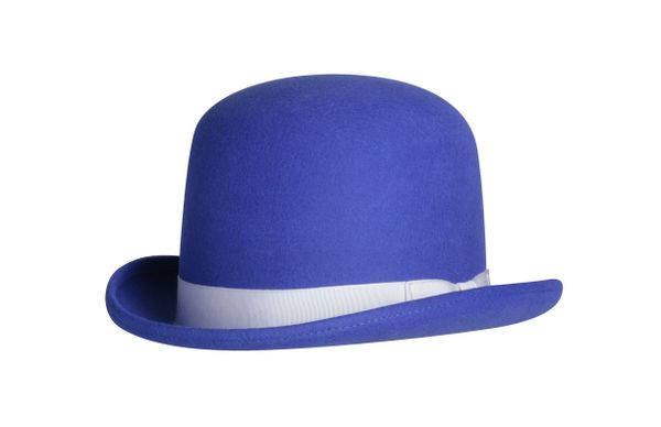 Blue store derby hat