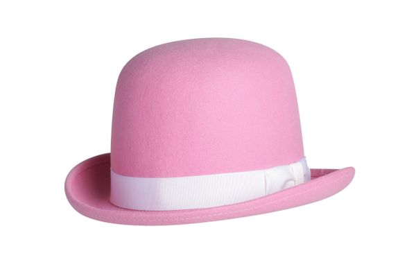 Pink Derby Hat: Fedora Hats