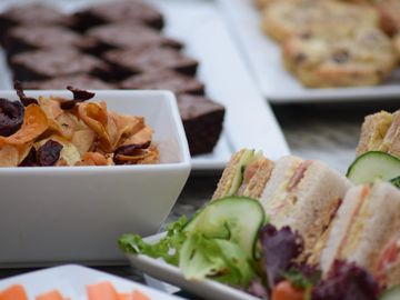 Buffet on table