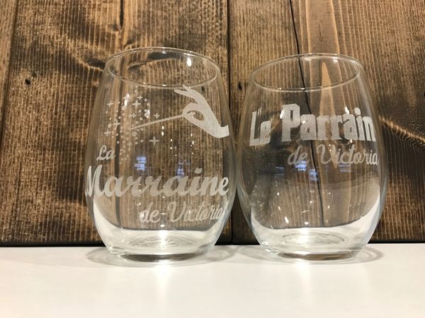 Personalized Wine Glasses - Set of 2