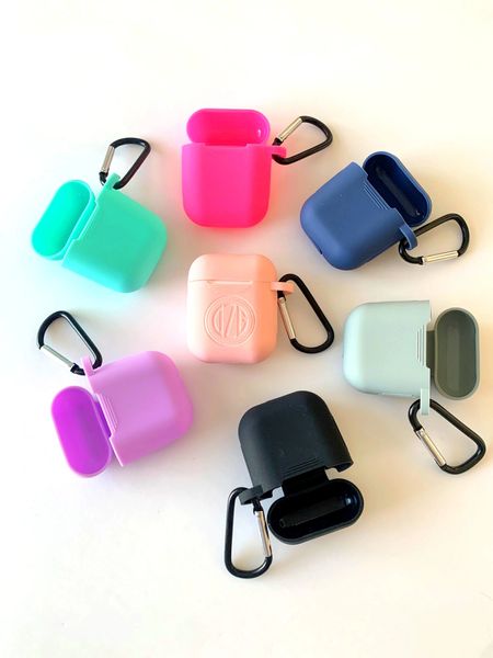 Personalized Colorful Silicone AirPods 1 & 2 Cases, Engraving
