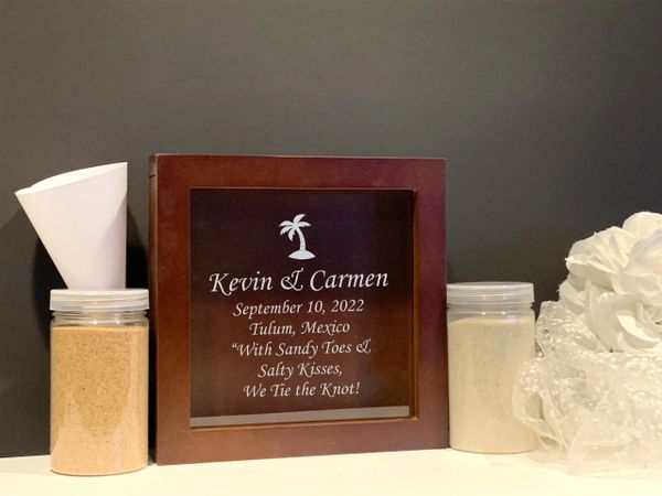 Unity sand ceremony sets on sale personalized