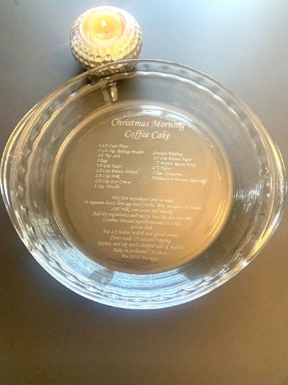 Personalized Engraved Pyrex Baking Dish, Etched Casserole Pan, Custom Glass  Bakeware With Lid, Wedding, Mothers Day Present, Mom Gift, Cake 