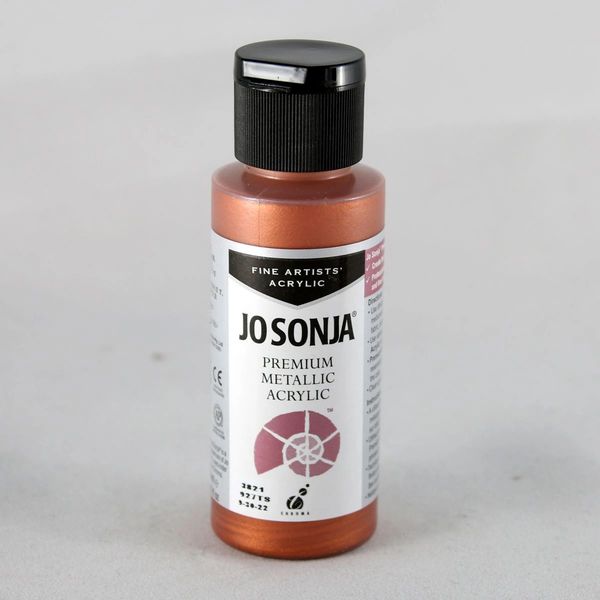 Burnished Copper Jo Sonja Premium Metallic Acrylic MDI Woodcarvers Supply