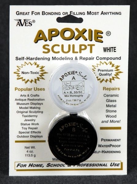 Apoxie Sculpt White Two Part Self-Hardening Aves