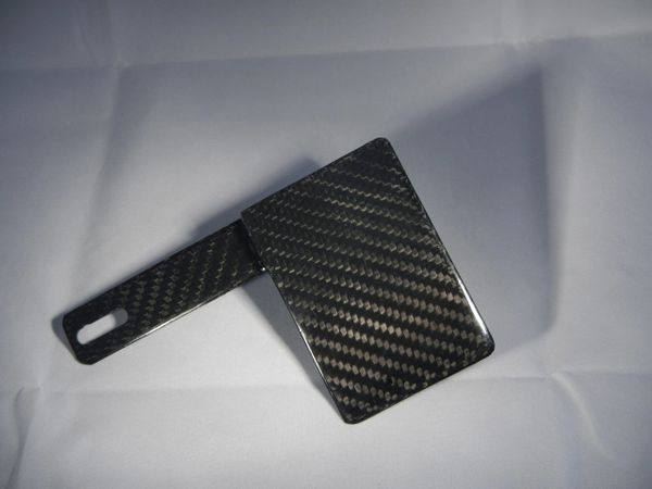 Carbon Fiber License Plate Right Side Mount Bracket