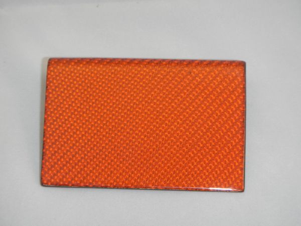 Colored Under Mount Carbon Fiber Composite Bracket - Orange