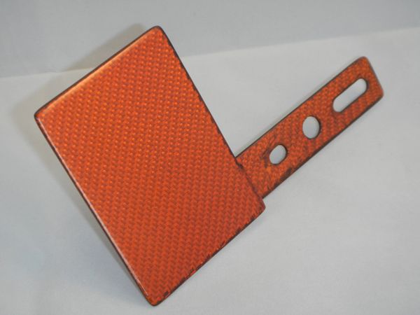 Colored Right Mount Carbon Fiber Composite Bracket - Orange