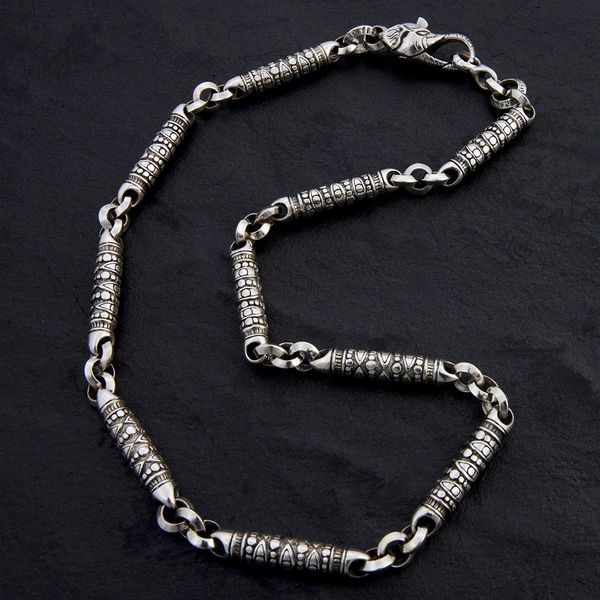 Sterling Silver Geo Heart Chain Bracelet