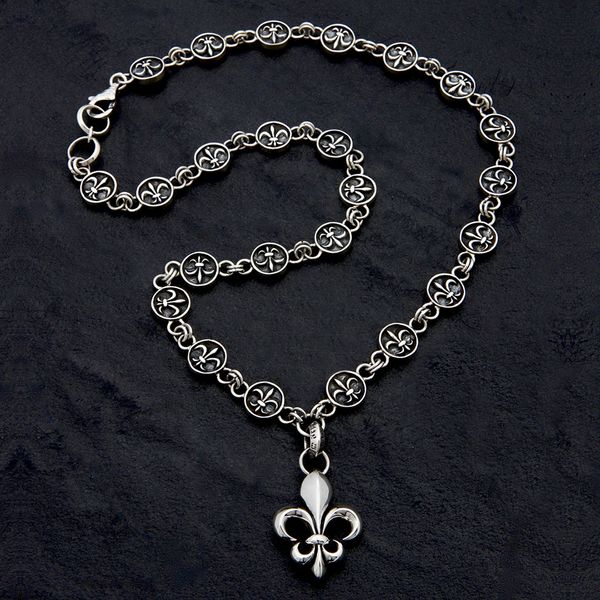21. Fleur de Lis - Sterling Silver Necklace
