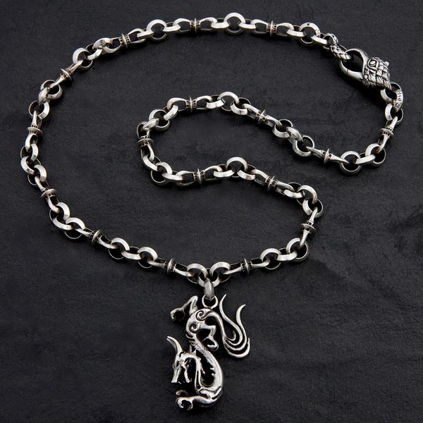 30. Dragon - Sterling Silver Necklace