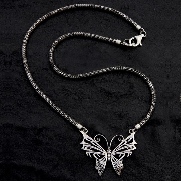 35. Butterfly - Sterling Silver Necklace