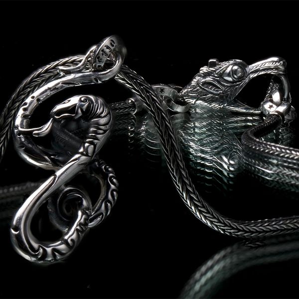 34. Snake - Sterling Silver Necklace