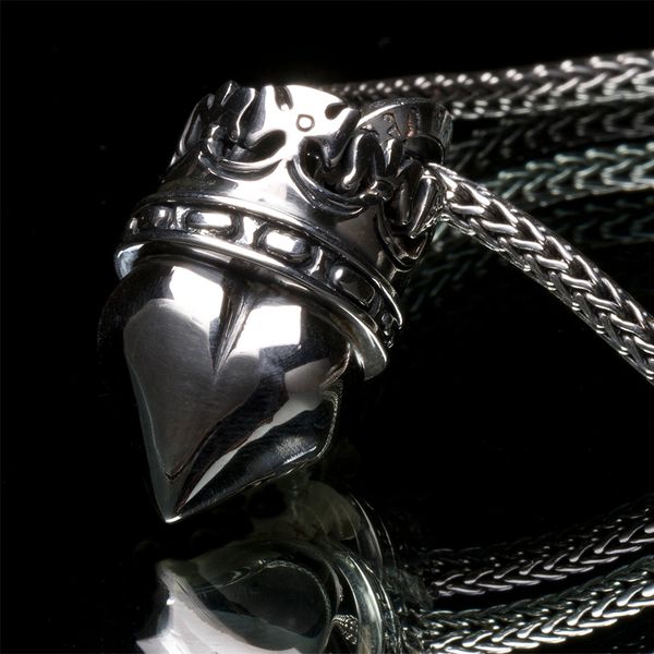 50. Heart and Crown - Sterling Silver Pendant