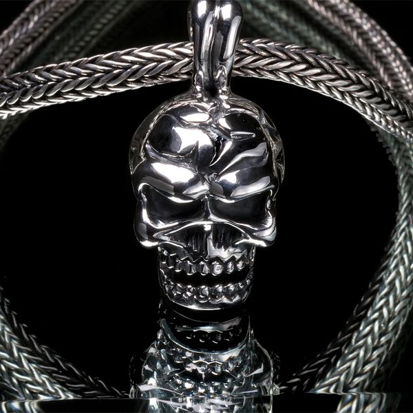 52. Mad Skull - Sterling Silver Pendant