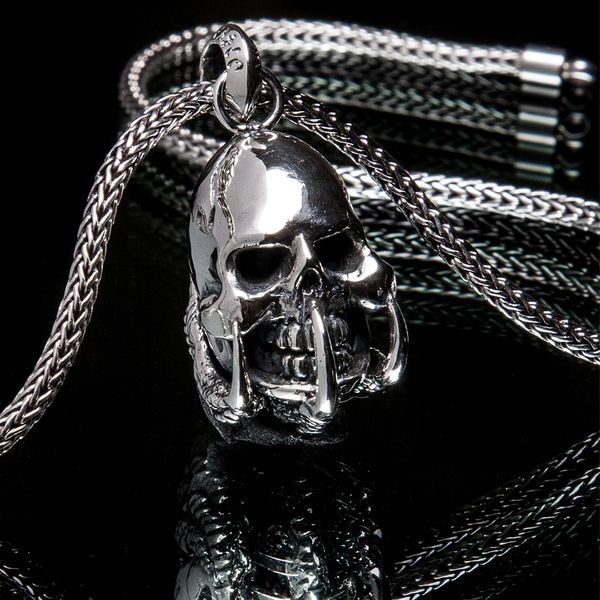 68. Skull and Claws - Sterling Silver Pendant