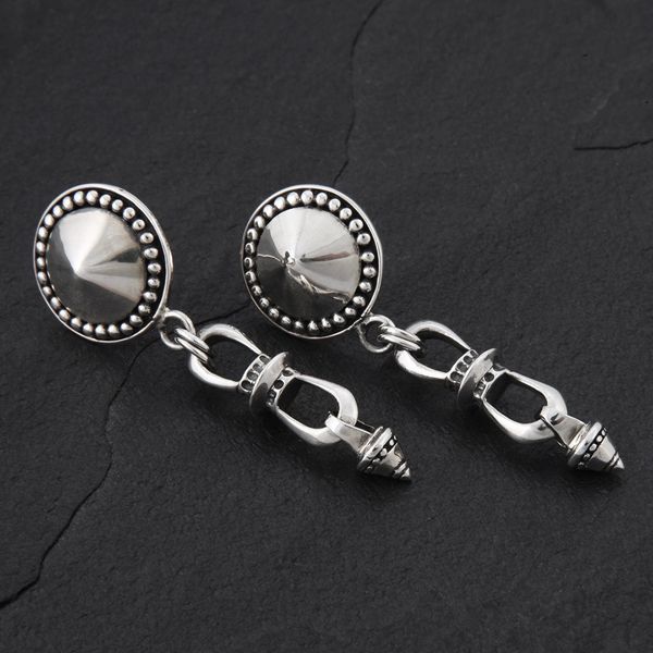 08. Geo-008 - Sterling Silver Post Earrings