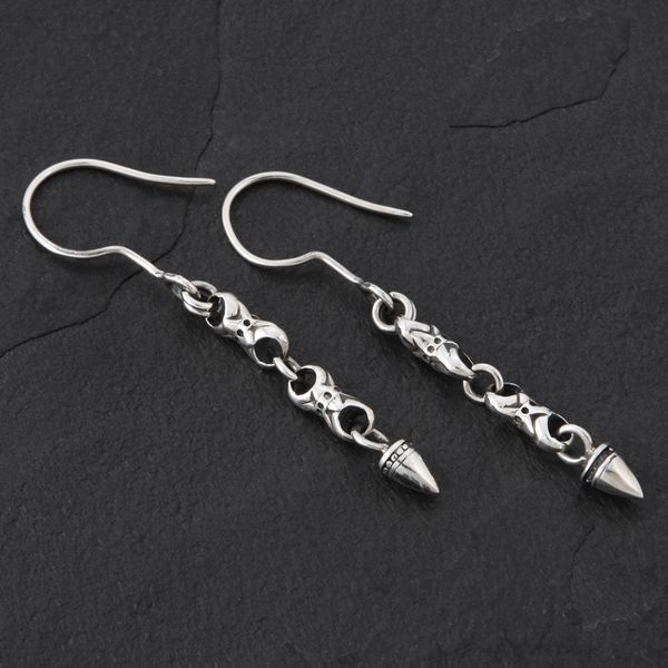 12. Geo-012 - Sterling Silver Drop Earrings