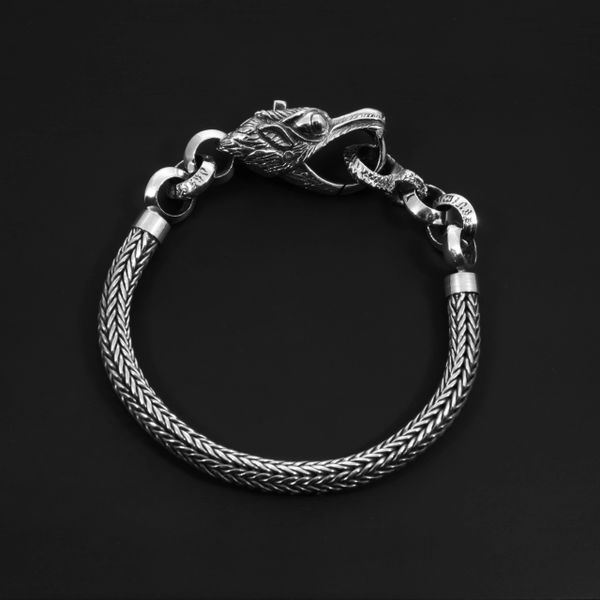 91. Dragon - Sterling Silver Bracelet