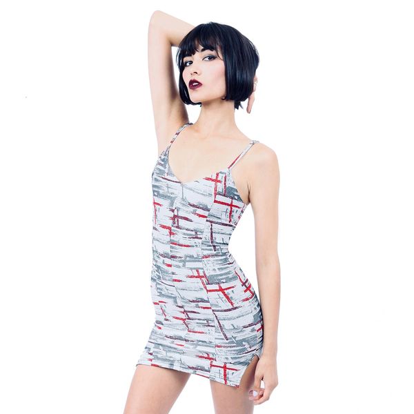 Dress 11 - Katana Spaghetti-Strap Mini Dress