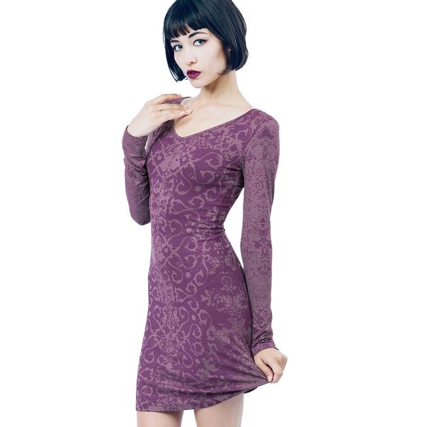 Dress 05 - Purple Dragon Long Sleeve Dress