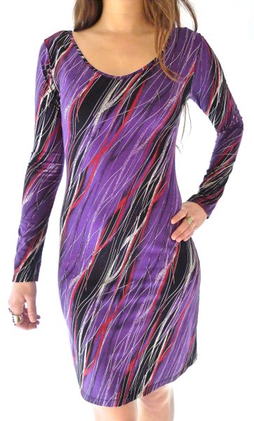 Dress 05 - Purple Rain Long Sleeve Dress