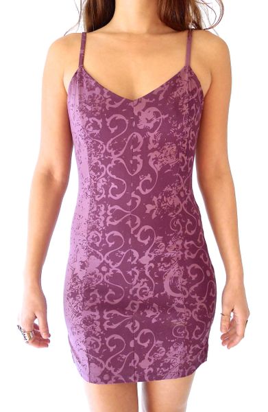 Dress 11 - Purple Dragon Spaghetti-Strap Mini Dress