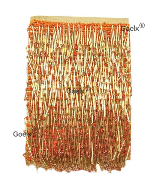 Goelx 9 5 Mtr Golden Latkan Hanging Tassel Lace For Dresses