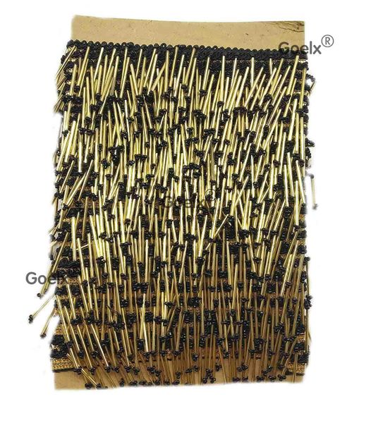 Goelx 9 5 Mtr Golden Latkan Hanging Tassel Lace For Dresses