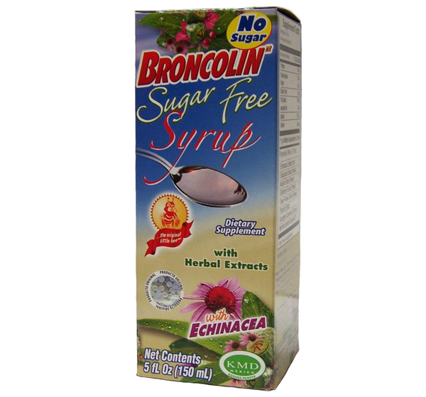 Jarabe Broncolin Sugar Free 150 Ml.