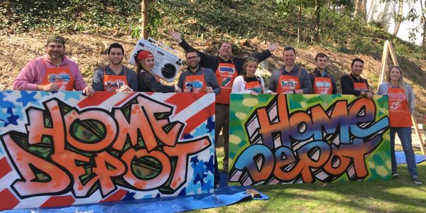 Home Depot Graffiti Team Building 