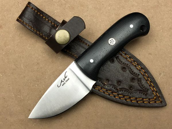 Ash HK715m Handmade Hunting Skinner Bushcraft Knife 440c steel 6