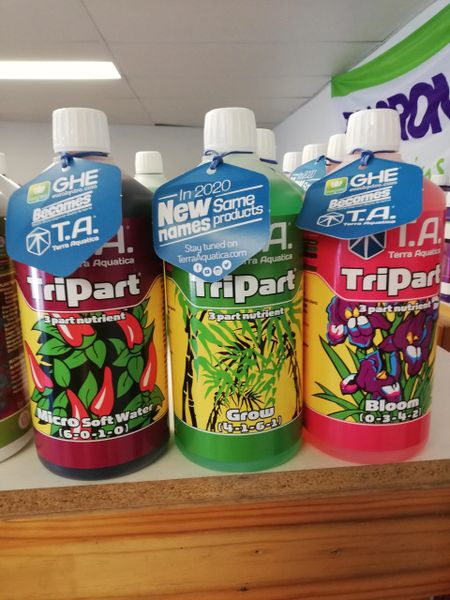 Terra Aquatica General Hydroponics Europe Tripart Flora Series 1 Litre