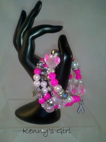 Hot Pink Sensation Awarness Bracelet