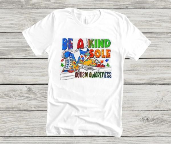Adult Be A Kind Sole-T shirt White Unisex