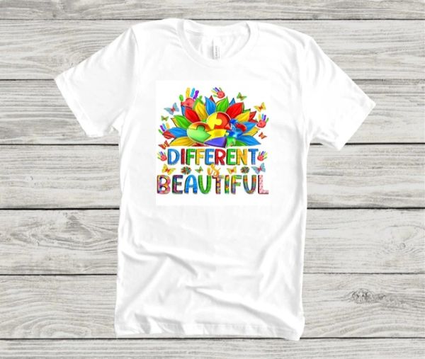 Adult Different is Beautiful-T-Shirt-White-Unisex