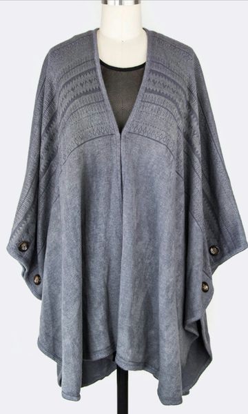 Cozy Cardigan-Gray