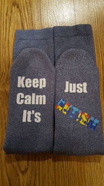 Autism Awareness socks-Blue