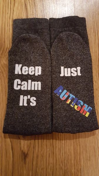 Autism Awareness Socks-Black