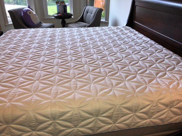 Completed cleaning of a queen size tempurpedic mattress