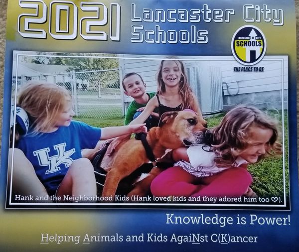 2021 Canine Cancer and Sarcoma Calendar with Lancaster City Schools