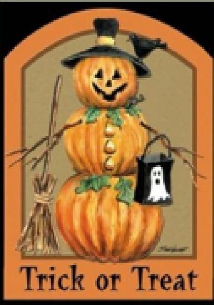 48058-Pumpkin Flag for Halloween 12"x18"