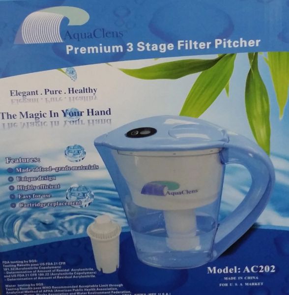 AquaClens AC202-3 Stage Filter Pitcher