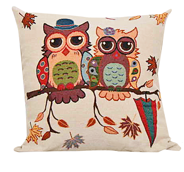 MT83003-CUSHION COVER WITH OWLS