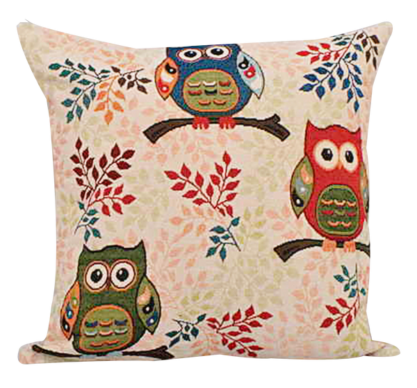 MT83004-CUSHION COVER WITH OWLS